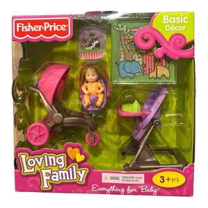 Fisher-Price Loving Family EVERYTHING FOR BABY Playset Stroller SEALED PKG